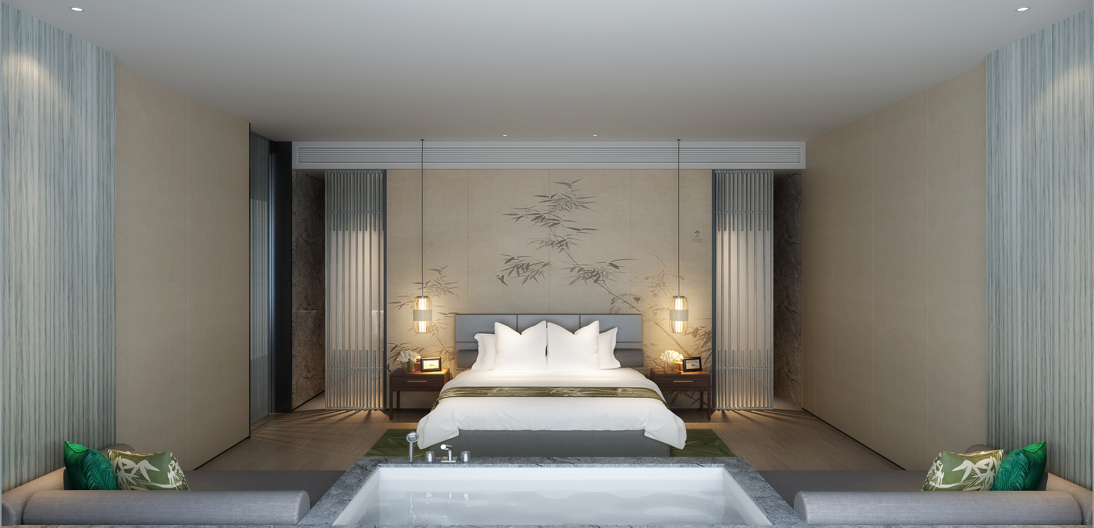 Banyan Tree China Anji Accommodation - Panoramic Suite Bedroom